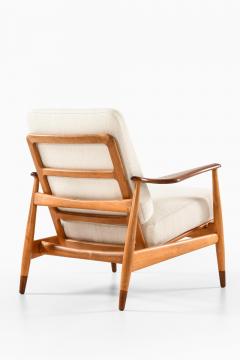 Arne Vodder Set of 2 Easy Chairs in Beech and Fabric by Arne Vodder 1950s - 4530199