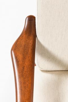 Arne Vodder Set of 2 Easy Chairs in Beech and Fabric by Arne Vodder 1950s - 4530209