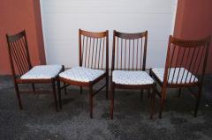Arne Vodder Set of Four Rosewood Dining Chairs Model 422 by Arne Vodder for Sibast - 2859267