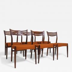 Arne Vodder Six Sculptural Rosewood Dining Chairs Arne Vodder Denmark 1955 - 4164636