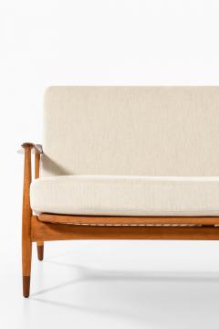 Arne Vodder Sofa in Beech and Fabric by Arne Vodder 1950s - 4530161