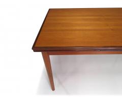 Arne Vodder c 1958 Rectangular Danish Teak Dining Table with Leaves - 3494126