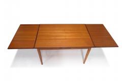 Arne Vodder c 1958 Rectangular Danish Teak Dining Table with Leaves - 3494129
