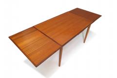 Arne Vodder c 1958 Rectangular Danish Teak Dining Table with Leaves - 3494130