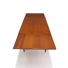 Arne Vodder c 1958 Rectangular Danish Teak Dining Table with Leaves - 3494131