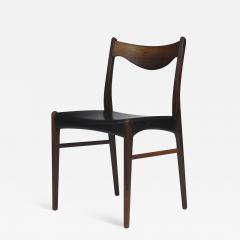 Arne Wahl Iversen Arne Wahl Danish Rosewood and Leather Dining Chairs Set of 6 - 948107