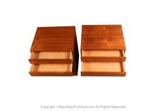 Arne Wahl Iversen Arne Wahl Iversen Teak Danish Modern Nightstands End Side Tables pair - 2981766