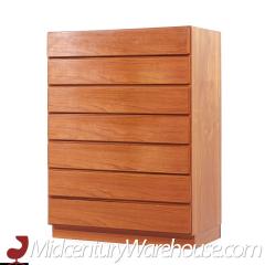 Arne Wahl Iversen Arne Wahl Iversen for Vinde Mobelfabrik Mid Century Danish Teak Highboy Dresser - 3684020