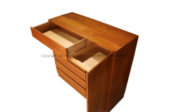 Arne Wahl Iversen Danish Modern Teak Storage Gents Chest Dresser - 2992490