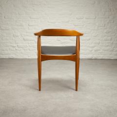 Arne Wahl Iversen Desk Chair in Ash and Leather by Arne Wahl Iversen Denmark 1950s - 2421086