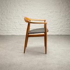 Arne Wahl Iversen Desk Chair in Ash and Leather by Arne Wahl Iversen Denmark 1950s - 2421087