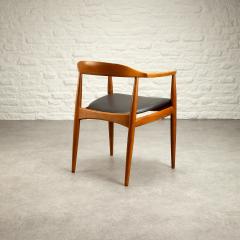 Arne Wahl Iversen Desk Chair in Ash and Leather by Arne Wahl Iversen Denmark 1950s - 2421088