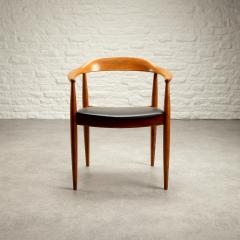 Arne Wahl Iversen Desk Chair in Ash and Leather by Arne Wahl Iversen Denmark 1950s - 2421089