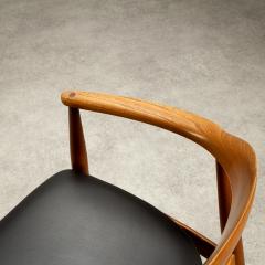 Arne Wahl Iversen Desk Chair in Ash and Leather by Arne Wahl Iversen Denmark 1950s - 2421092