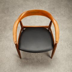 Arne Wahl Iversen Desk Chair in Ash and Leather by Arne Wahl Iversen Denmark 1950s - 2421094