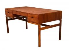 Arne Wahl Iversen Mid Century Danish Modern Double Sided Executive Desk in Teak by Arne Iversen - 3708568