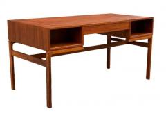 Arne Wahl Iversen Mid Century Danish Modern Double Sided Executive Desk in Teak by Arne Iversen - 3708569