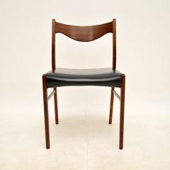 Arne Wahl Iversen Set of 8 Danish Vintage Leather Dining Chairs by Arne Wahl Iversen - 3118268
