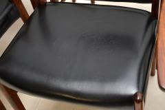 Arne Wahl Iversen Set of 8 Danish Vintage Leather Dining Chairs by Arne Wahl Iversen - 3118270