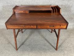 Arne Wahl Iversen Vintage Danish Mid Century Modern Rosewood Desk Model 56 by Arne Wall Iversen - 3304230