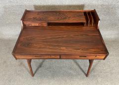 Arne Wahl Iversen Vintage Danish Mid Century Modern Rosewood Desk Model 56 by Arne Wall Iversen - 3304232