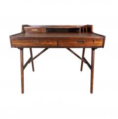 Arne Wahl Iversen Vintage Danish Mid Century Modern Rosewood Desk Model 56 by Arne Wall Iversen - 3304233