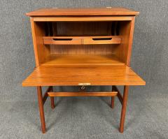 Arne Wahl Iversen Vintage Danish Mid Century Teak Secretary Desk by Arne W Iversen - 3738499