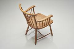 Arno Lambrecht Beech and Reed Armchair by Arno Lambrecht for WK M bel Germany 1950s - 3520747