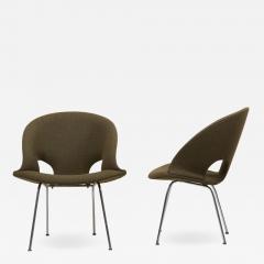 Arno Votteler Newly Upholstered Pair of Model 350 Lounge Chairs by Arno Votteler Walter Knoll - 1129096