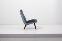 Arno Votteler Pair of Lounge Slipper Chairs by Arno Votteler for Walter Knoll - 1366705
