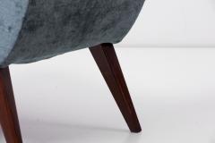 Arno Votteler Pair of Lounge Slipper Chairs by Arno Votteler for Walter Knoll - 1366708