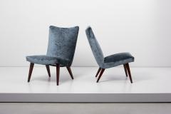 Arno Votteler Pair of Lounge Slipper Chairs by Arno Votteler for Walter Knoll - 1366709