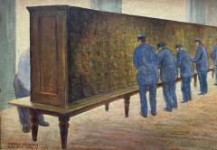 Arnold Aaron Friedman American Scene Depression Era New York City Post Office - 4203514