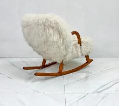 Arnold Madsen Rocking Clam Chair Curly Sheepskin by Arnold Madsen Madsen Schubell 1944 - 3176470