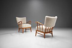 Arnt Lande Arnt Lande attr Pair of Pine Armchairs by M ller Stokke Norway 1940s - 2009398