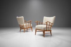 Arnt Lande Arnt Lande attr Pair of Pine Armchairs by M ller Stokke Norway 1940s - 2009400