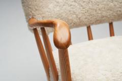 Arnt Lande Arnt Lande attr Pair of Pine Armchairs by M ller Stokke Norway 1940s - 2009415