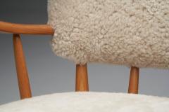 Arnt Lande Arnt Lande attr Pair of Pine Armchairs by M ller Stokke Norway 1940s - 2009416