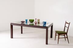 Arredamenti Borsani Varedo Elegant dining table with legs and ribbed wood bands - 2152151