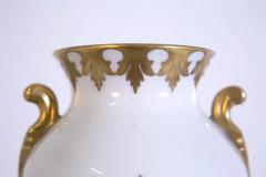 Arrigo Finzi Arrigo Finzi Vase in Porcelain Gold Painted Original Label - 3628464