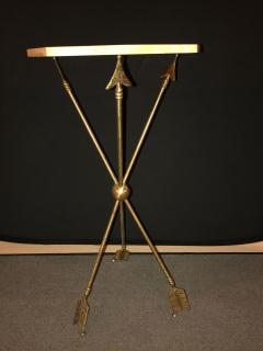Arrow Form Bronze End Table Base or Pedestal on Tri Pod Legs - 3010988