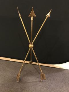 Arrow Form Bronze End Table Base or Pedestal on Tri Pod Legs - 3010992