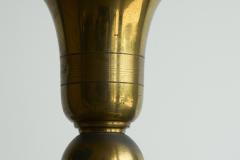 Art Deco Accent Table Lamp in Patinated Brass 1940s - 4468307