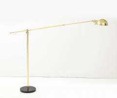 Art Deco Adjustable Brass Floor Lamp - 3296712