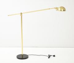 Art Deco Adjustable Brass Floor Lamp - 3296716