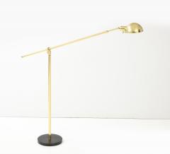 Art Deco Adjustable Brass Floor Lamp - 3296717