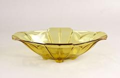 Art Deco Amber Colored Glass Jardiniere Bowl 20th Century Austria circa 1920 - 3595150