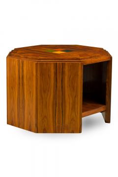 Art Deco American Hexagonal End Side Table - 4633979