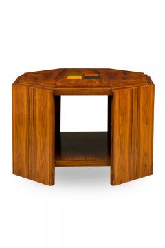 Art Deco American Hexagonal End Side Table - 4633980