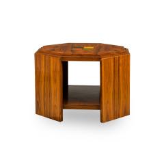Art Deco American Hexagonal End Side Table - 4683214